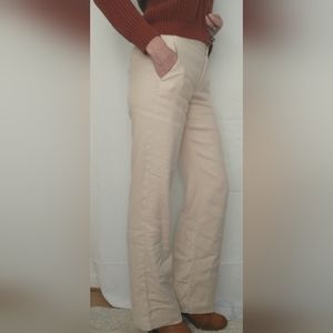 CAbi 813 Linen Everly Pant Trouser Sand Cream 6